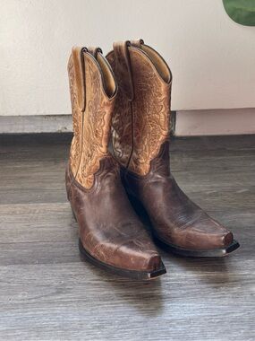 Yippee Ki Yay By Old Gringo Sz 9B Brown Embroidered Cowgirl Cowboy Boots